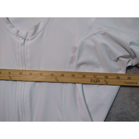Alignmed Posture Fitness Shirt Womens 2XL White Zip Front 2.0 Neuroband Tech - Picture 4 of 6